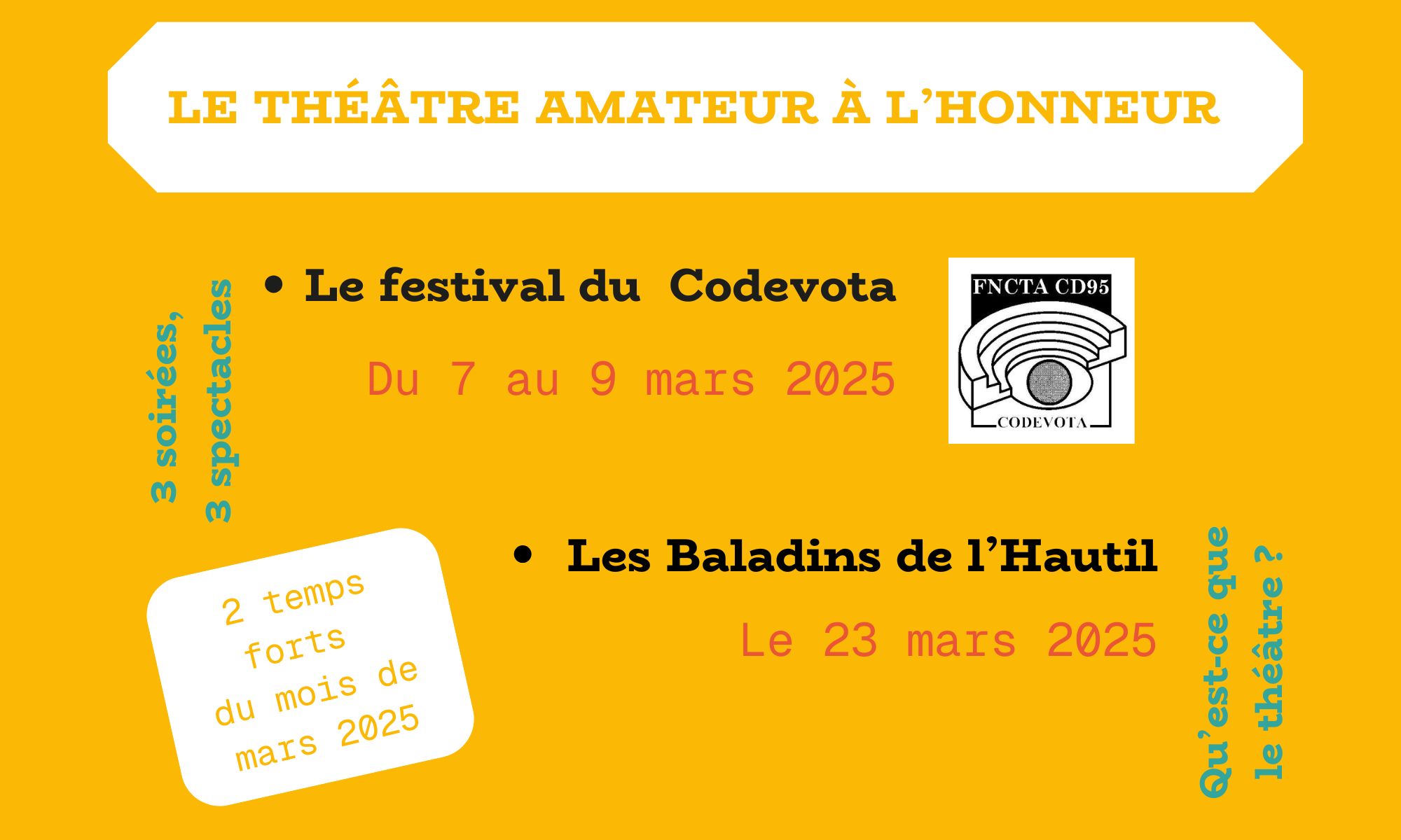 Le Théâtre Amateur à l’honneur